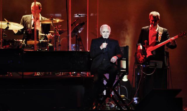 With Charles Aznavour